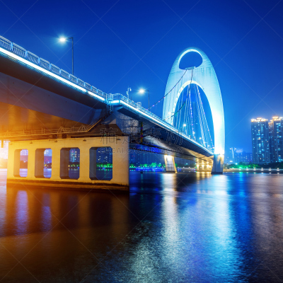 夜晚,广州,珀尔里福,天空,无人,建筑外部,户外,灯,城市,方形画幅