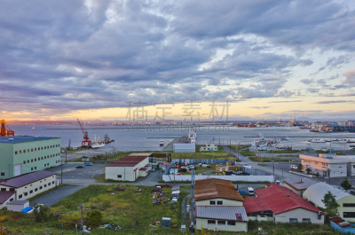 城市,都市风景,旅途,云景,商用码头,云,黄昏,建筑业,著名景点,春天