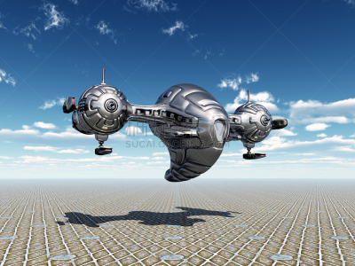 太空视角,天空,未来,水平画幅,蓝色,绘画插图,太空船,太空旅行器,户外,空间站