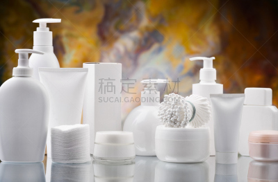 组物体,白色,空白的,留白,梳妆用品,水平画幅,无人,盒子,棉签,润肤露