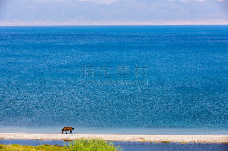 自然美,湖,风景,云景,著名景点,中国,中国西北部,绿松石色,背景,中国西部