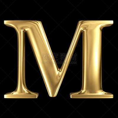 英文字母M,金属质感,大写字母,黄金,三维图形,无人,黄色,金属,擦亮,摄影