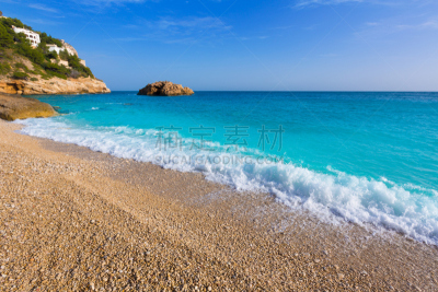 海滩,哈维阿,阿利坎特,水,天空,白色海岸,水平画幅,沙子,无人,夏天