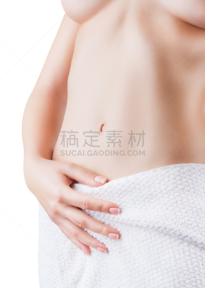 女性,肚子,垂直画幅,美,美人,腹腔,健康,白人,特写,完美