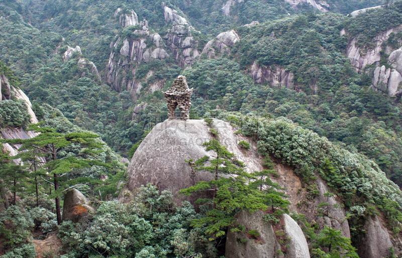 安徽省,中国,黄山,北海市,松林,野生动物保护区,黄山山脉,松科,岩层,峡谷