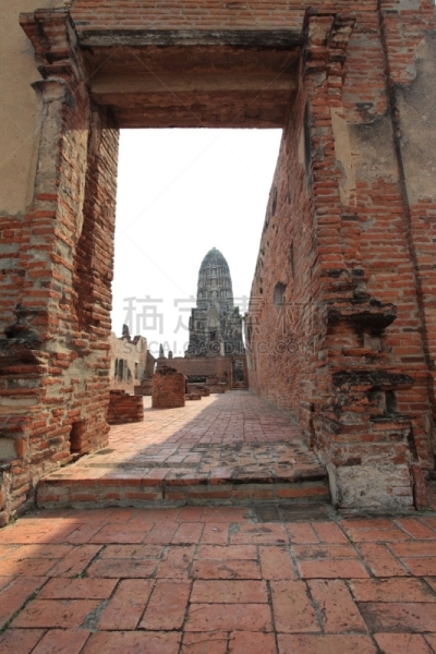 大城,泰国,帕西桑波特寺院,垂直画幅,地名,建筑,无人,宫殿,暹罗猫,佛教
