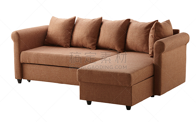 褐色,沙发,白色,分离着色,水平画幅,偏远的,家具,床头柜,卧室,双人小沙发