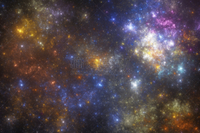 绘画插图,太空,幻想,星星,加莱克斯草,创世纪,远距离,天空,美,星系