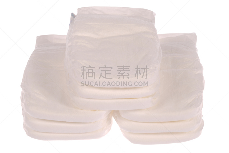 婴儿,一次性物品,水平画幅,无人,白色背景,背景分离,轮廓,干净,特写,堆