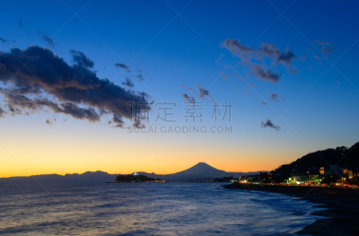 曙暮光,山,富士山,美,水平画幅,无人,日本,户外,云景,著名自然景观
