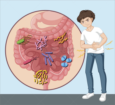 食物中毒,男人,绘画插图,科学,计算机制图,计算机图形学,生物学,图像,细菌,成年的
