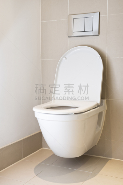 卫生间,极简构图,抽水马桶,公共厕所,冲洗厕所,冲洗水,垂直画幅,留白,新的,浴室