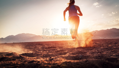 慢跑,韧性,体育比赛,在上面,土路,运动员,地平线,越野赛跑,自由,田园风光
