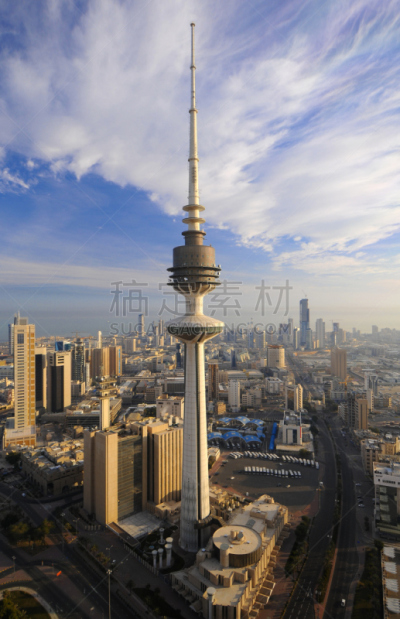 科威特,天空,垂直画幅,大西洋,户外,在上面,都市风景,建筑业,商业金融和工业,阿拉伯