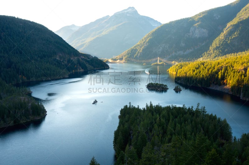 华盛顿州,戴布罗坝,湖,美国,美国西北太平洋地区,山脊,西北,山口,极限运动,黄昏