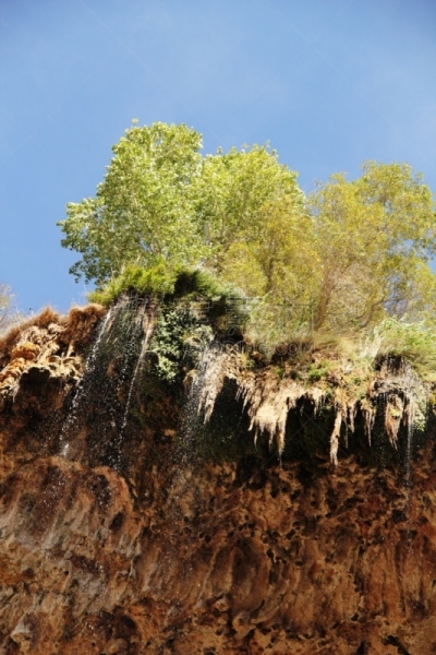 自然,佩森,派恩溪,tonto national forest,石灰华池,垂直画幅,水,天空,沟壑,无人