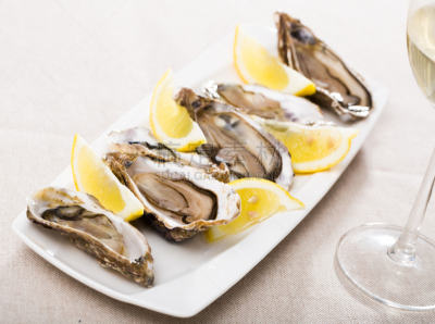 柠檬,盘子,牡蛎,室内,传统,清新,华贵,工业,商务,饮食