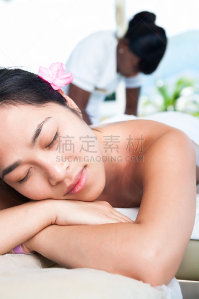女人,spa美容,脚部按摩,华贵,30岁到34岁,25岁到29岁,东亚人,欢乐,户外