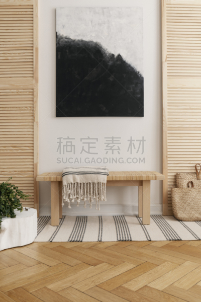 木制,地毯,室内,桌子,镶花地板,抽象,黑白图片,屏风分区,设计,作画