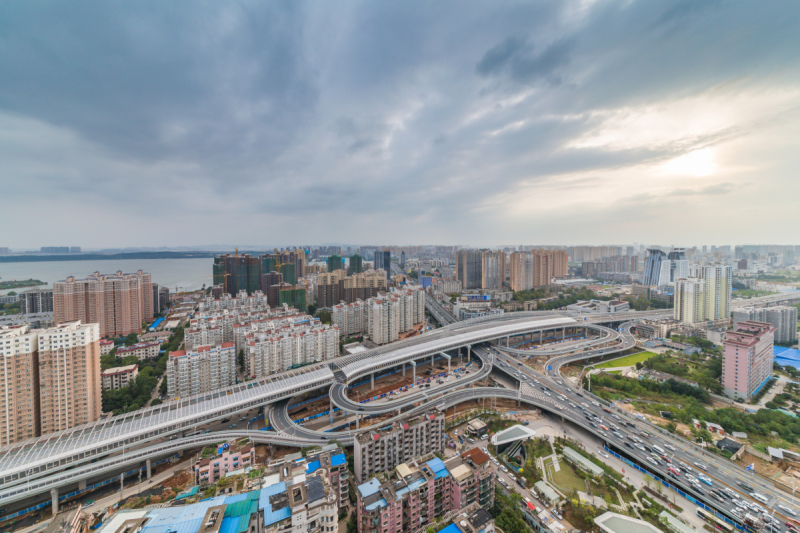 高架道路,高架桥,水平画幅,高视角,夜晚,无人,半空中,户外,不关心,都市风景预览效果