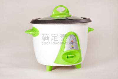 电饭锅,水平画幅,绿色,无人,盖子,玻璃,金属,影棚拍摄,室内,电