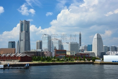 水平画幅,无人,户外,都市风景,城镇,横滨,神奈川县,横滨地标大厦,建筑