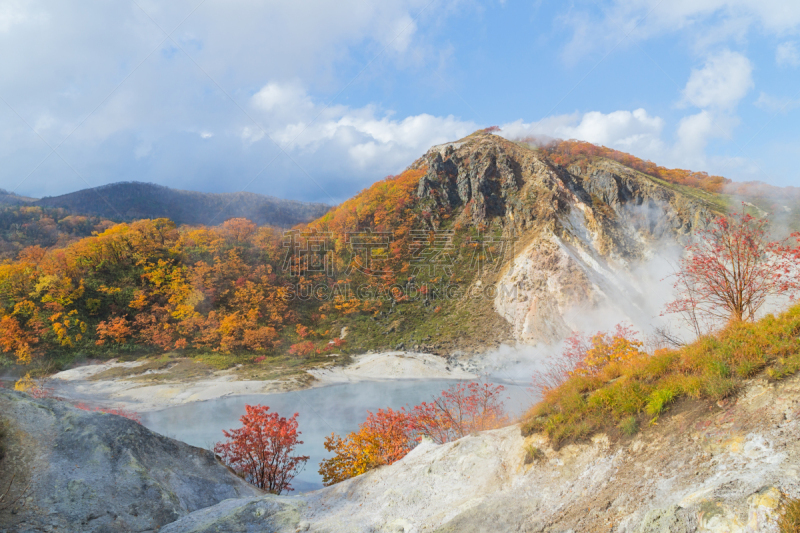 日本,秋天,北海道,热,著名景点,札幌,小路,户外,硫磺,旅行者