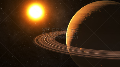 土星,绘画插图,太空,太阳,高雅,三维图形,闪亮的,卡西尼号宇宙飞船,罗马风格,太空船