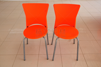 椅子,现代,塑胶,数字2,橙色,水平画幅,纺织品,背景分离,家具,居住区