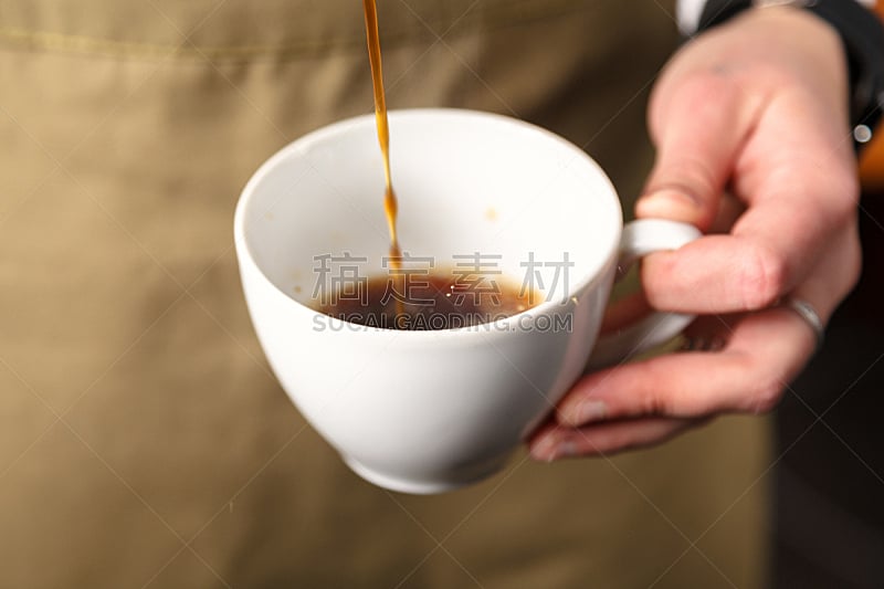 杯,白色,咖啡,咖啡师,力量,热,暗色,部分,咖啡杯,复古风格