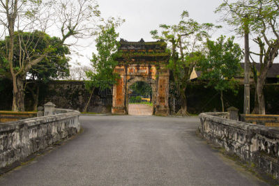 顺化,大门,承天顺化,纪念碑,过去,世界遗产,水平画幅,无人,古老的,东亚