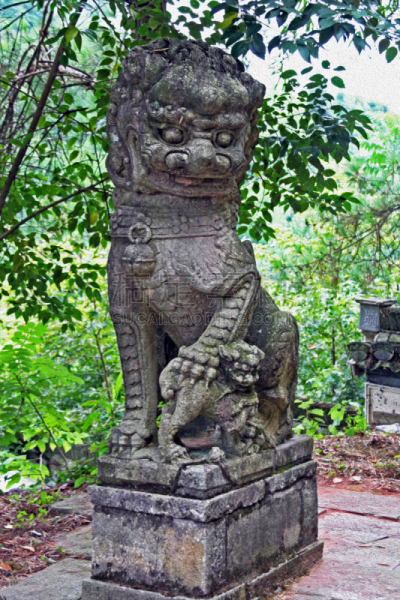 麒麟,中国,雕像,石头,油画颜料,安徽省,狮身鹫首怪兽,印象主义,浅浮雕,中国华北部
