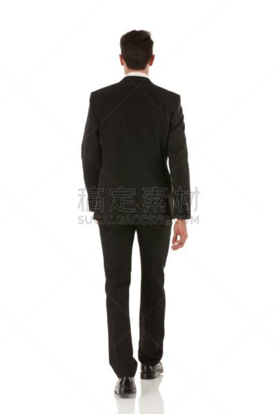 男商人,背面视角,套装,垂直画幅,在之后,美人,白人,男性,仅男人,不看镜头