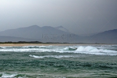 波浪,海滩,科雷曼德,非洲,西开普省,环境,图像,海洋,大西洋,南非