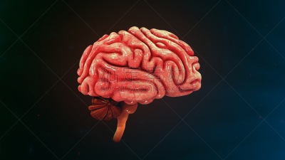 人脑,小脑,脑部,神经系统,水平画幅,智慧,绘画插图,科学,计算机制图,计算机图形学