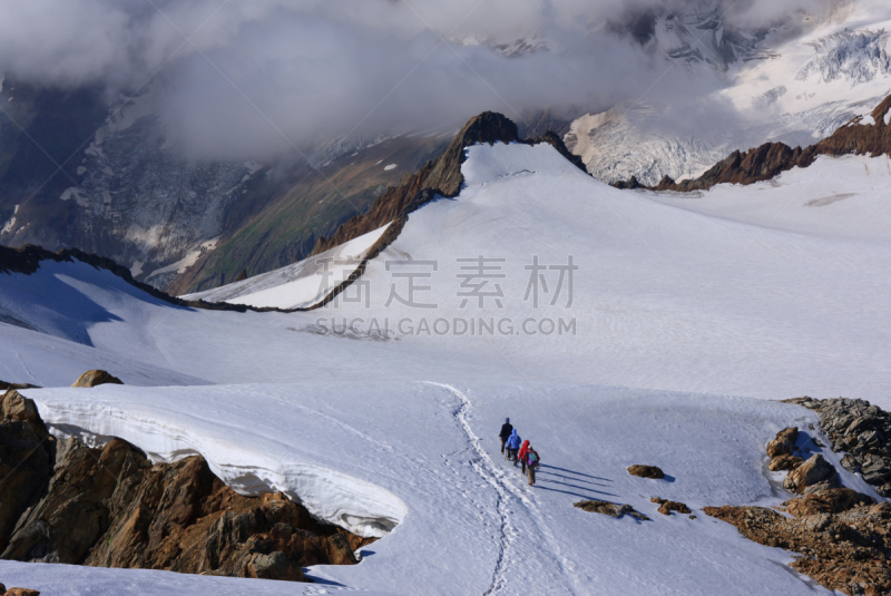 天空,水平画幅,雪,无人,攀冰,户外,瑞士阿尔卑斯山,山脊,高处,山