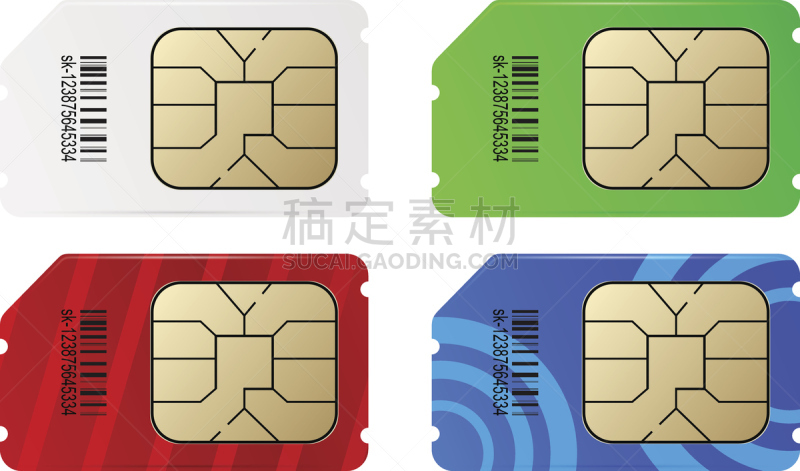sim卡,彩色图片,贺卡,电话机,块状,绘画插图,塑胶,金属,拨电话,模板