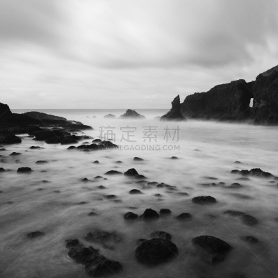 拉普士比奇,自然,水,灰色,岩石,无人,在移动设备上拍摄,方形画幅,海洋,海滩