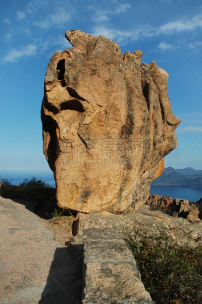 piana,科西嘉,花岗岩,法国,岩石,食管下括约肌,自然,垂直画幅,悬崖,形状