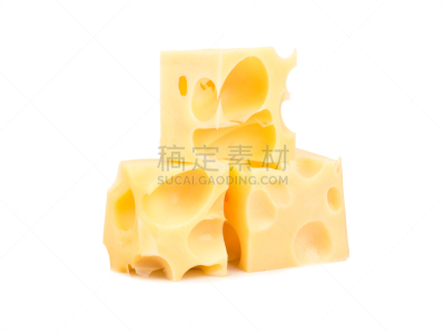奶酪,立方体,三个物体,奶制品,洞,清新,食品,小的,立方体形状,小路
