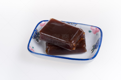 豆,果冻,甜食,小的,碗,分离着色,白色背景,水平画幅,干花,日月食