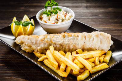 蔬菜,肉片,鳕鱼,炸薯条,影棚拍摄,彩色背景,纸,清新,饮食,健康食物