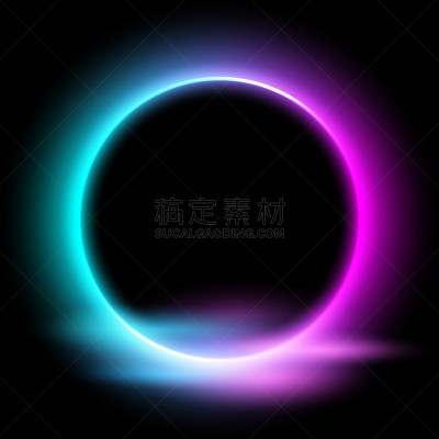 绘画插图,圆形,霓虹灯,矢量,留白,空的,边框,贺卡,极简构图,光效果
