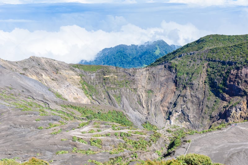 伊拉苏火山,哥斯达黎加,火山湖,卡塔戈省,硫磺,地震,浓烟,火山口,熔岩,灰