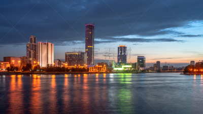 池塘,夜晚,在中心,伦敦城,云,黄昏,船,湖,河流,背景