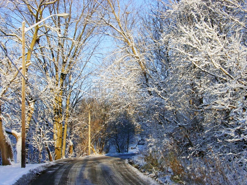 冬天,乡村路,路盐,自然,寒冷,非都市风光,水平画幅,雪,无人,路