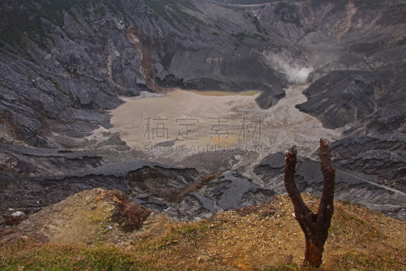 火山口,硫酸,万隆,火山学,水平画幅,沙子,无人,火山地形,户外,烟