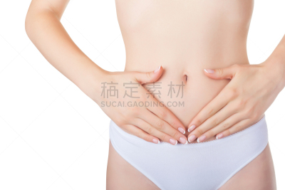 白色,短灯笼裤,青年女人,美,留白,水平画幅,形状,美人,腹腔,白人