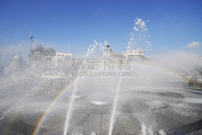 卡尔广场,喷泉,水,慕尼黑,水平画幅,建筑,无人,广场,建筑外部,城市