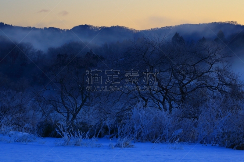 冬天,地形,寒冷,环境,霜,雪,自然美,河流,户外,天空